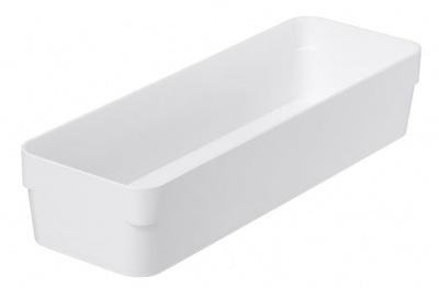 Fiókrendező, 30x6x10 cm, SMARTSTORE "Compact", fehér