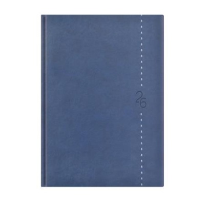 Naptár, tervező, A5, napi, TOPTIMER "Linea", kék